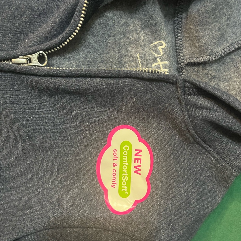 Hanes Dark Gray Zip-Up Hoodie